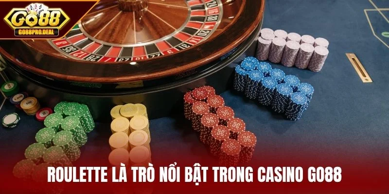 Roulette là trò nổi bật trong casino GO88